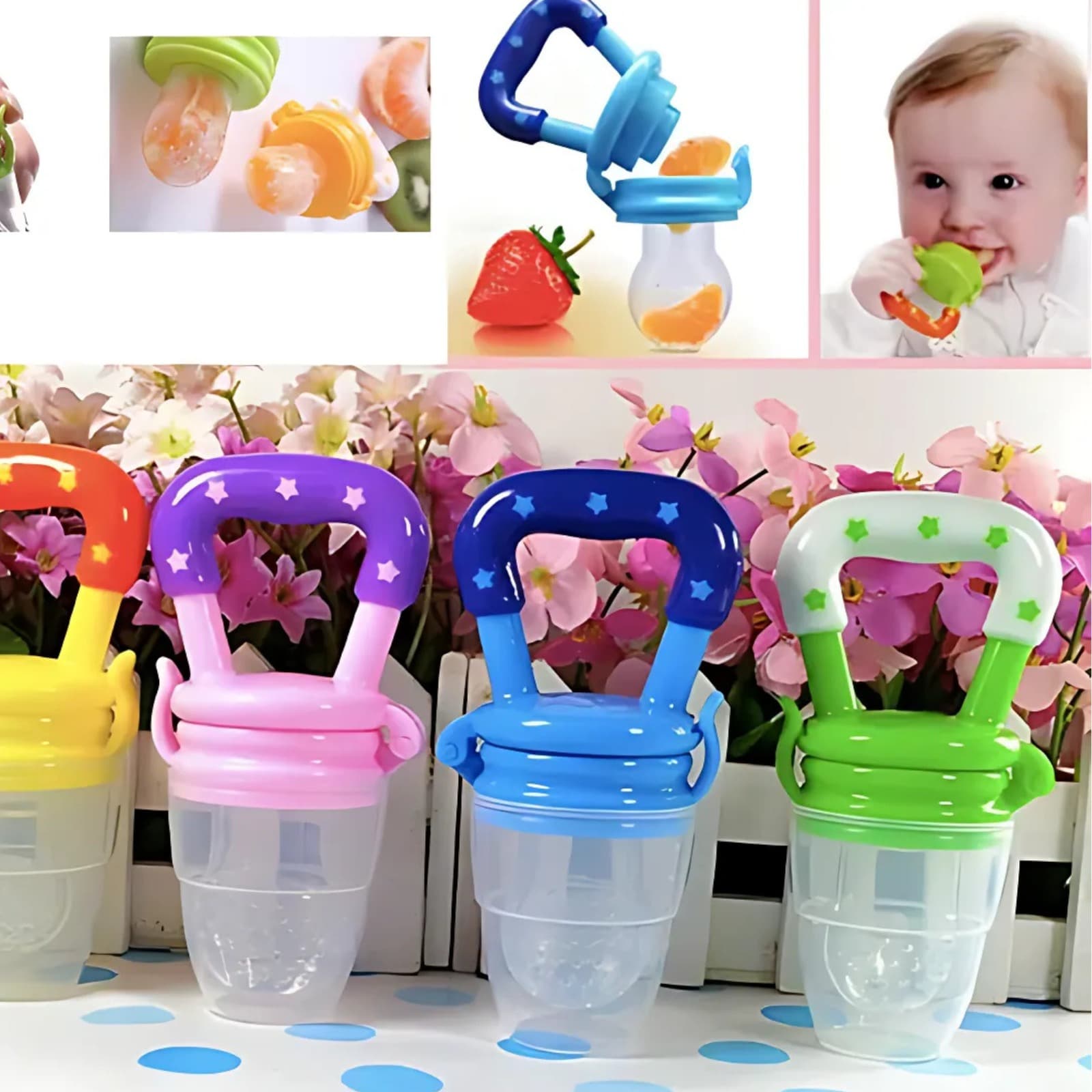 Baby Nipple Fresh Food Feeder & Milk Bottle Nibbler