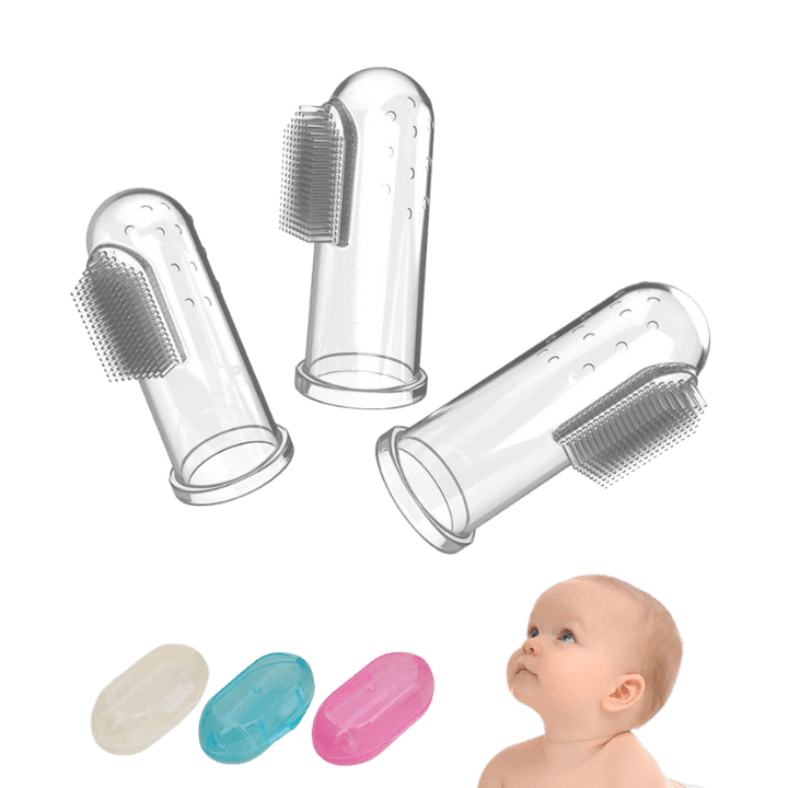Baby Finger Toothbrush – Soft Silicone Oral Cleaner for Infants & Toddlers