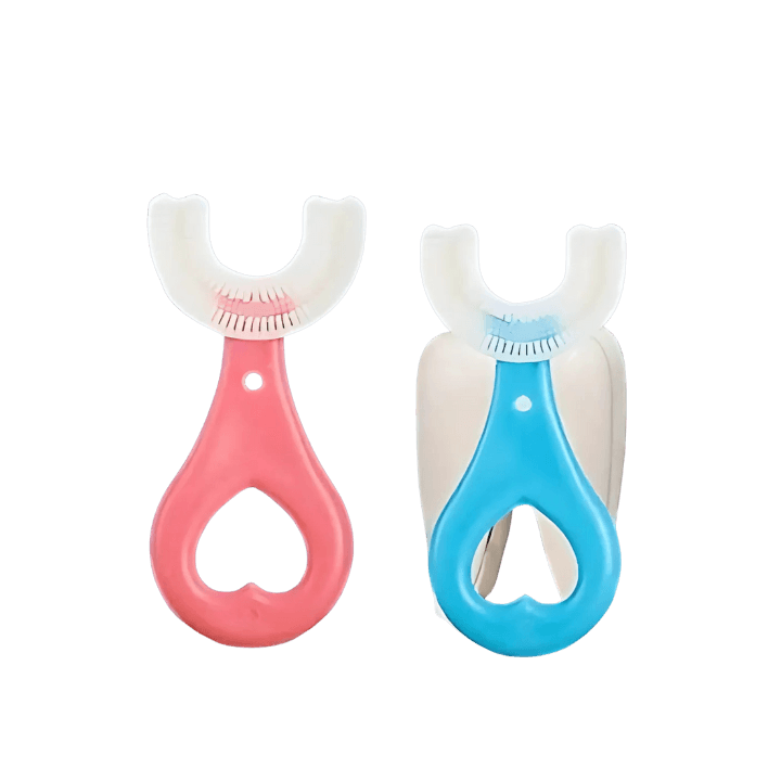 U-Shaped 360° Silicone Baby Toothbrush – Multicolor