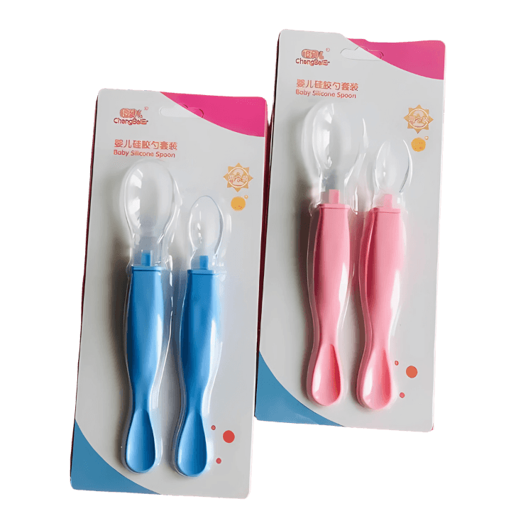 Soft Children Pacifier Feeding Silicone Spoon 2 PCS