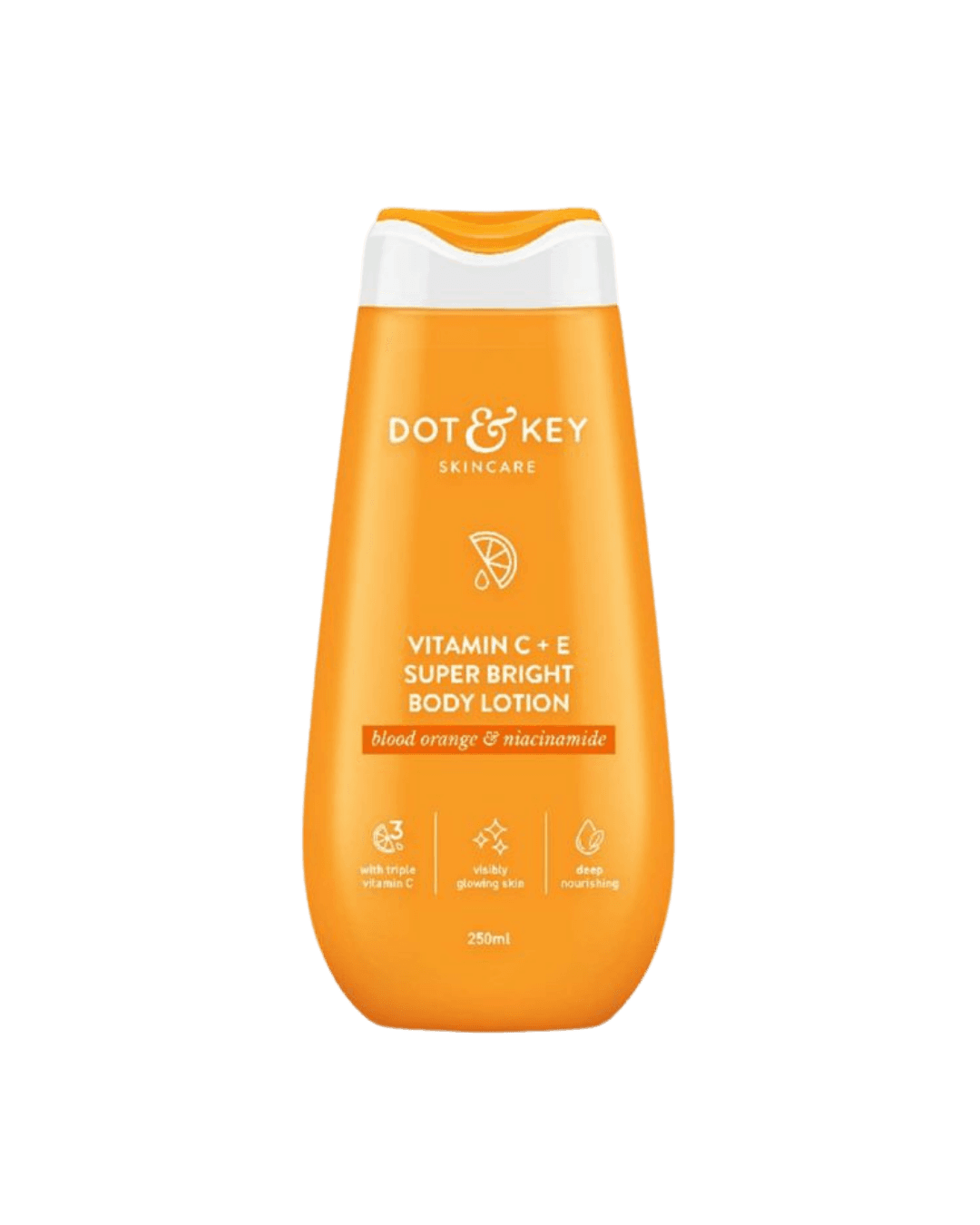 Dot & Key Vitamin C + E Super Bright Body Lotion for Deep Nourishing & Visibly Glowing Skin | 250ML