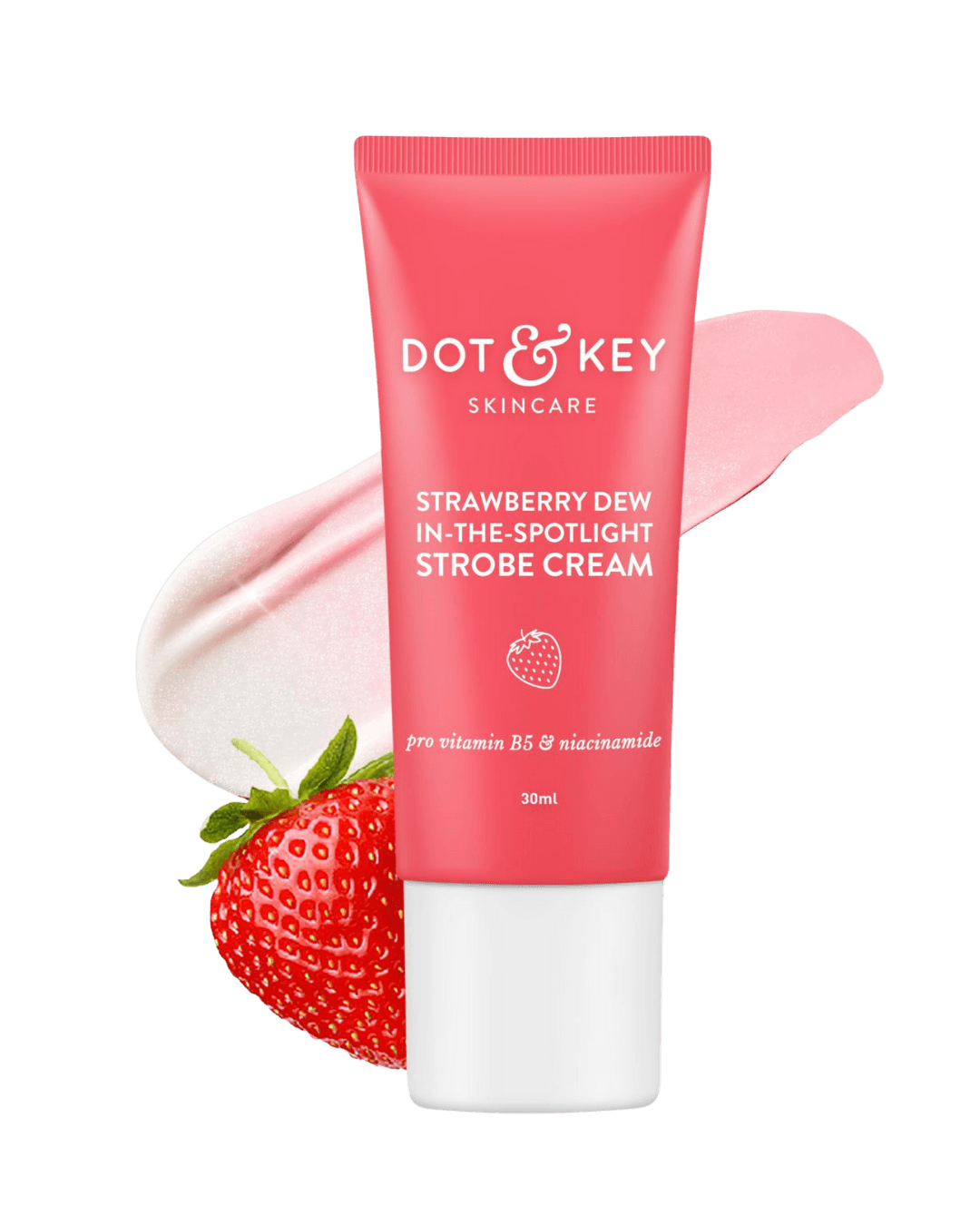 Dot & Key Strawberry Dew In The Spotlight Strobe Cream With Pro Vitamin B5 & Niacinamide | 30ml