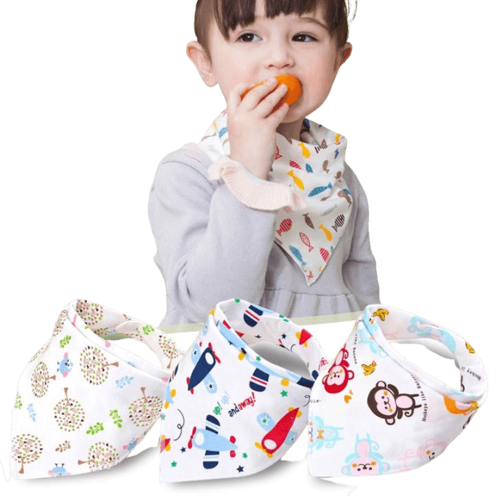Baby Feeding Bibs – 2-Piece Waterproof Silicone Bib Set