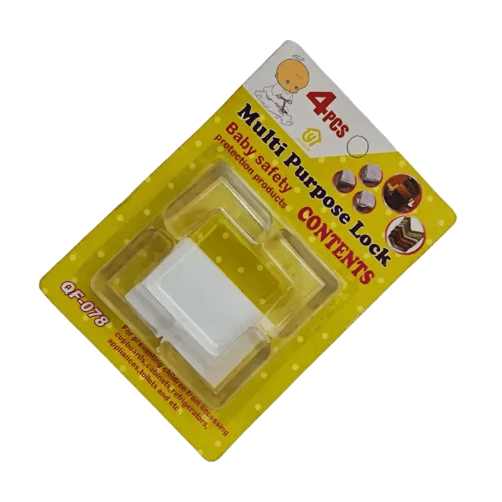 BabyCare Corner Protectors – 4‑Pack Transparent L‑Shaped Silicone Guards