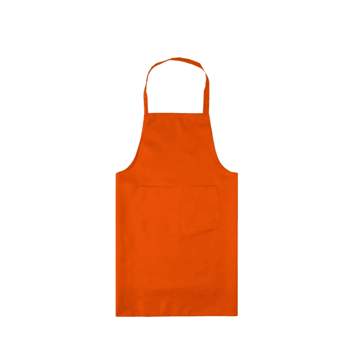 Solid Color Cooking Apron with Pocket – 9 Color Options, Cotton‑Poly Blend
