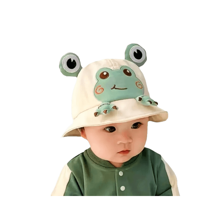 Organic Cotton Wide‑Brim Baby Sun Hat for Summer