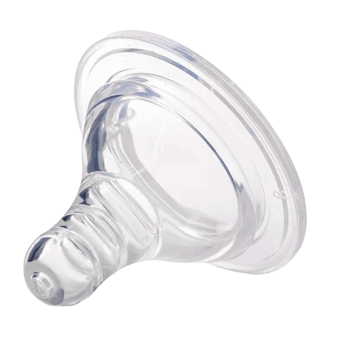 2pcs Silicone Wide-Mouth Baby Bottle Nipples – Soft Teat for 3+ Months Infants