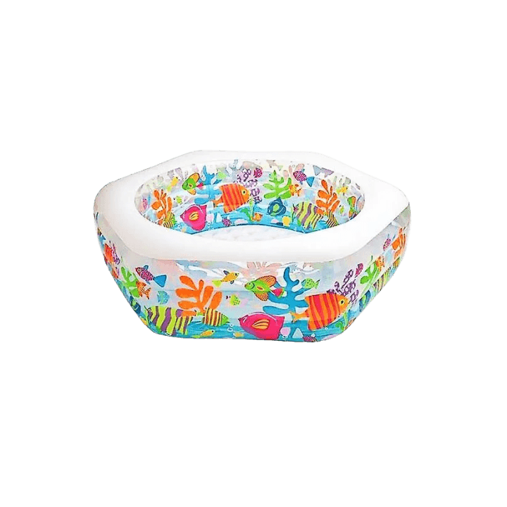 Inflatable Swimming Pool for Kids – Cartoon Pattern Round PVC Paddling Pool (Approx. 191 × 178 × 61 cm)