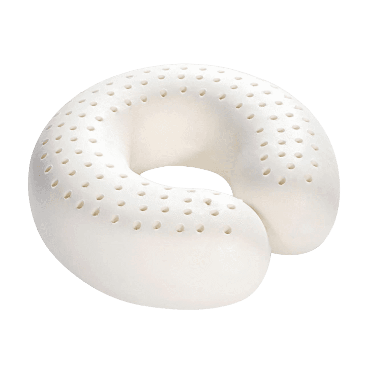Natural Latex U‑Shaped Travel Neck Pillow – Ergonomic Support for Neck Pain