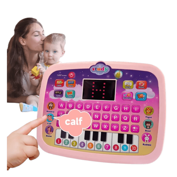 Educational Pretend Play Kids Laptop – Letters, Numbers, Music & Sound Learning Toy