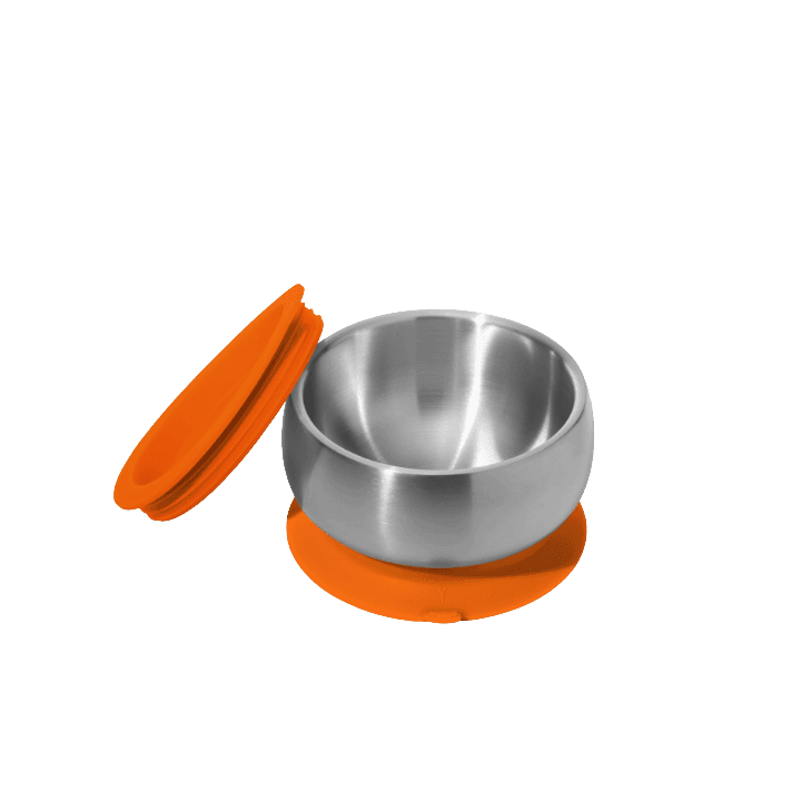 Pantry Crown Stainless Steel Insulated Baby Bowl with Water-Filled Suction Base – Spill‑Proof Food Bowl