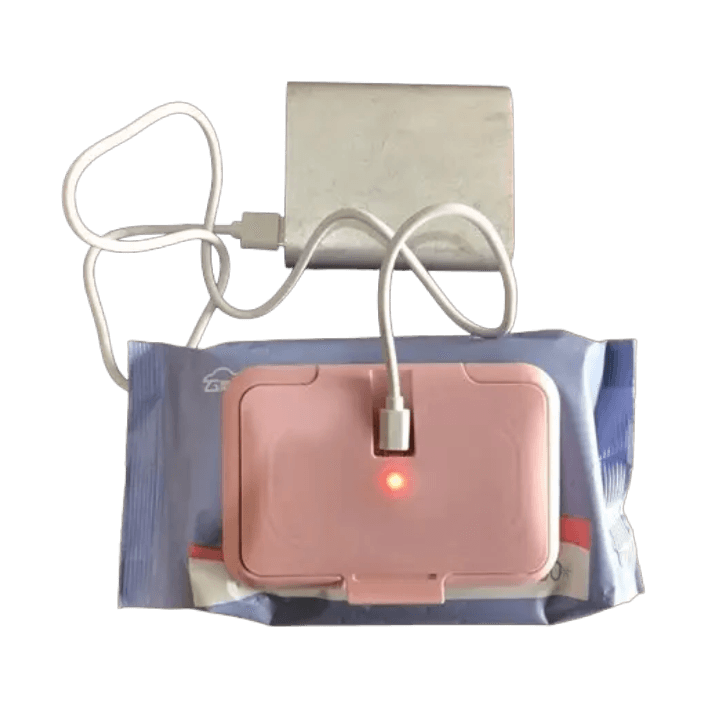 USB Portable Baby Wipes Warmer & Dispenser – Thermal Heated Mini Tissue Box for Home or Car