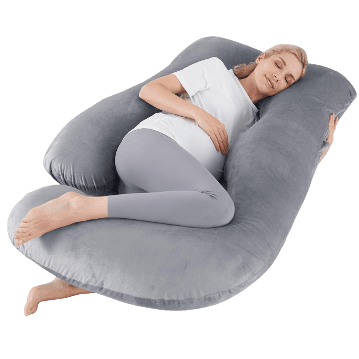 U‑Shaped Ergonomic Pregnancy Pillow – Full‑Body Support for Belly, Back & Hips
