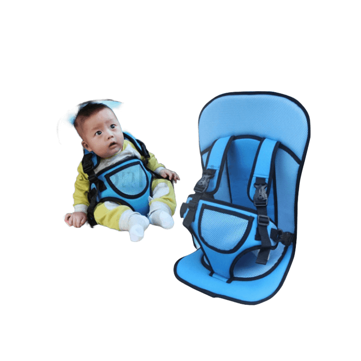 Portable Baby Cushion Seat – Adjustable Safety Belt (Convertible Car-Use Cushion)