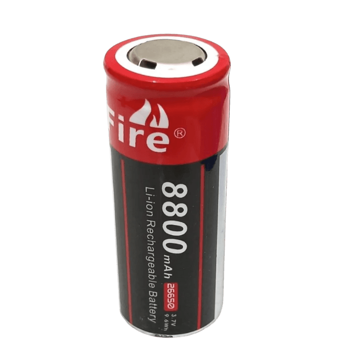 3.7 V 8800 mAh High-Capacity Li-ion Rechargeable Battery Cell (26650)