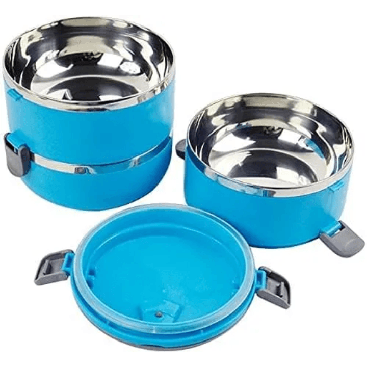 3-Tier Stainless Steel Lunch Box – Stackable, Durable & Eco-Friendly Food Storage