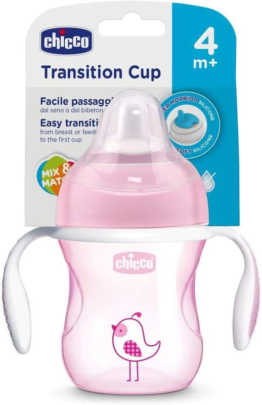 Chicco Transition Cup , 4M+-Pink