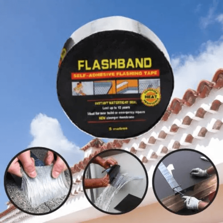 10M Self-Adhesive Waterproof Flashing Tape – Roof Repair & Sealing Flashband Strip