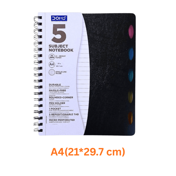 Doms 5 Subject Notebook