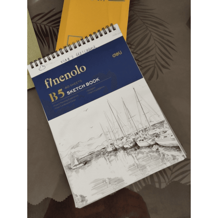 Deli Finenolo Sketch Book – Art No. N025 (B5, 40 Sheets, 100 GSM)