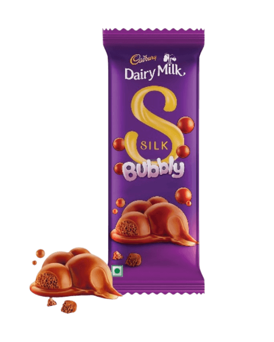 Cadbury Dairy Milk Silk Bubbly Chocolate Bar 112g