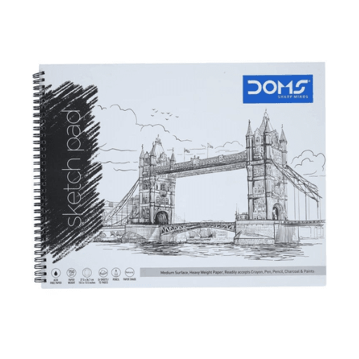 DOMS Sketch Book A3 Spiral Bound – 36 Sheets (150 GSM, Perforated) – SKU 8647