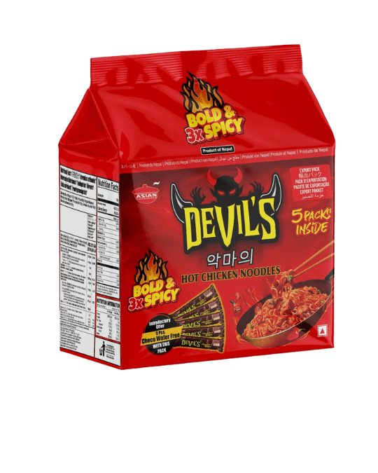 Devil's Hot Chicken Pack of 5 Noodles 500 g