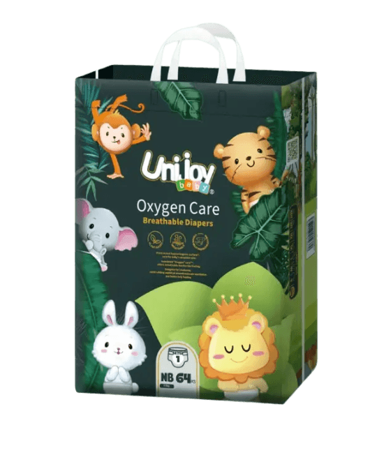 Unijoy Oxygen Care NB Diaper 64 pcs Tape Style