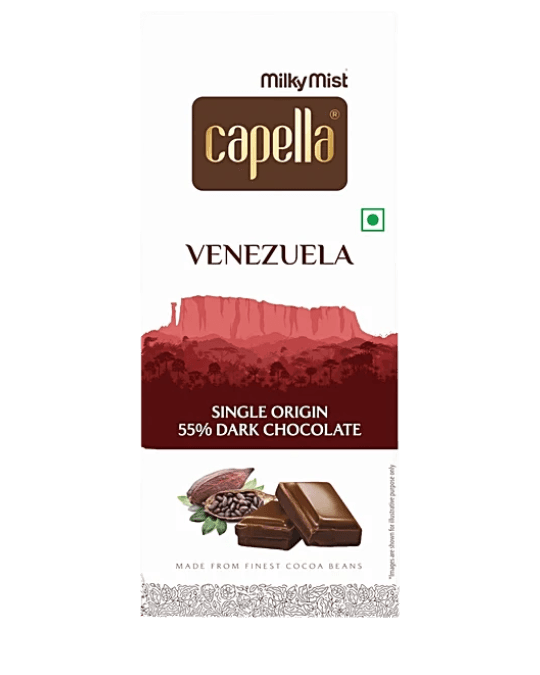 MILKY MIST CAPELLA SINGLE ORIGIN CHOCOLATE - VENEZUELA - 125GM