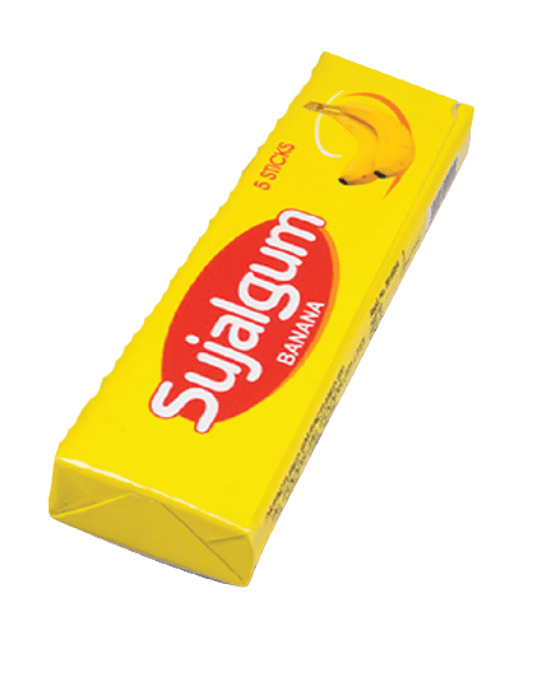 Sujalgum banana-flavored chewing gum (5pcs inside)