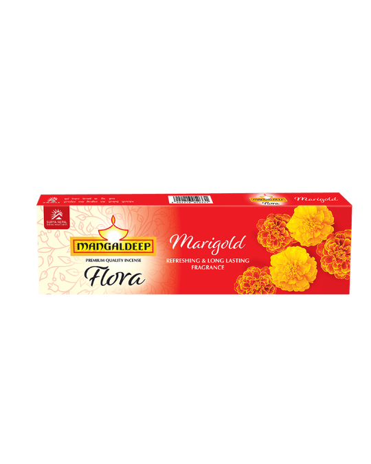 Mangaldeep Flora Marigold incense 80 sticks.