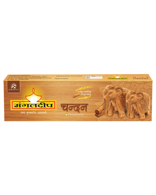 Mangaldeep Sandal Premium Quality Incense sticks 84 stick inside
