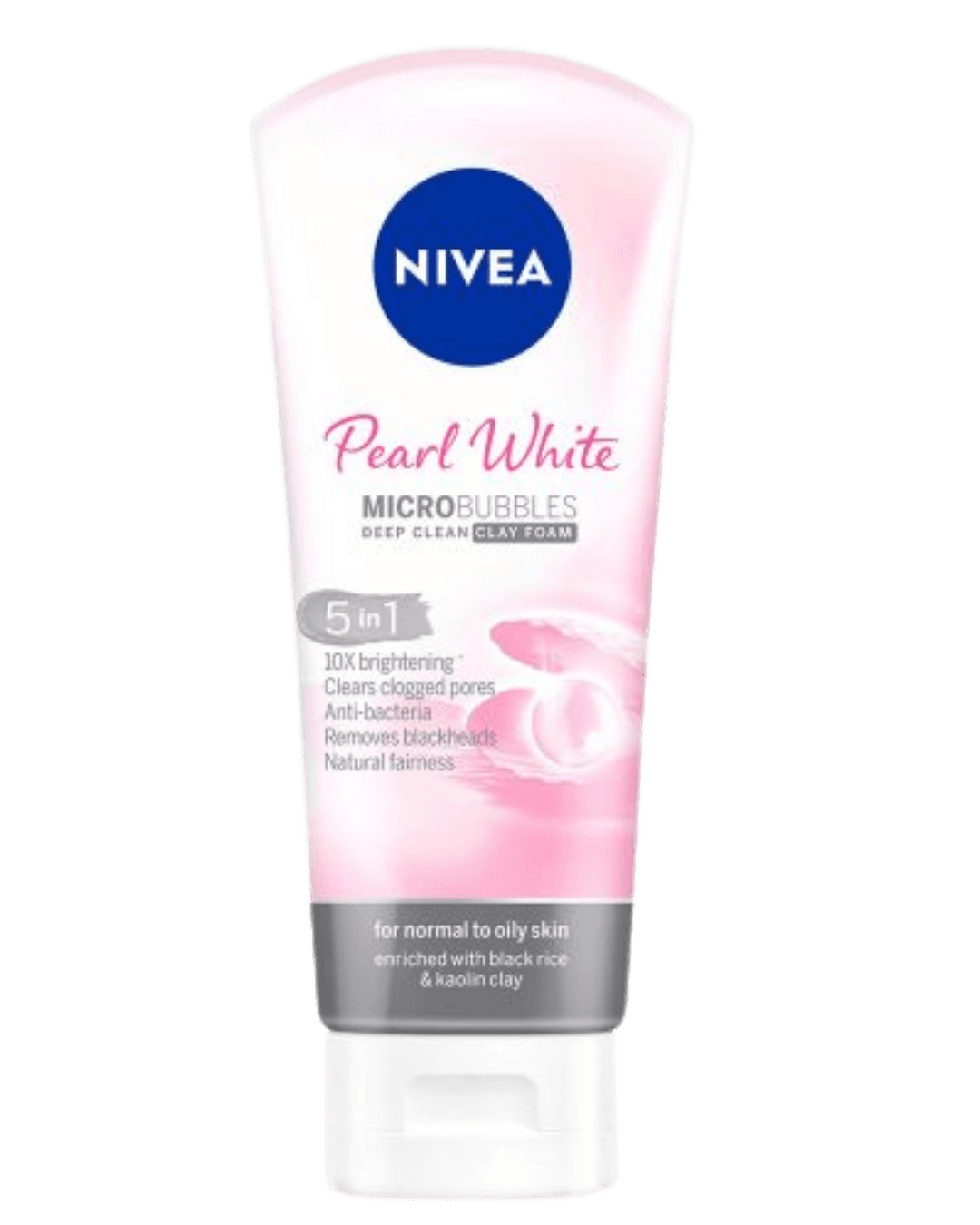 Nivea Pearl Bright Micro Bubbles Deep Clean Clay Foam 5 in 1 100gm