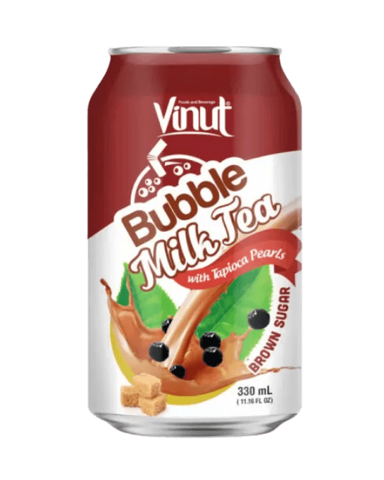Vinut Brown Sugar Bubble Milk Tea with Tapioca Pearls 330ml