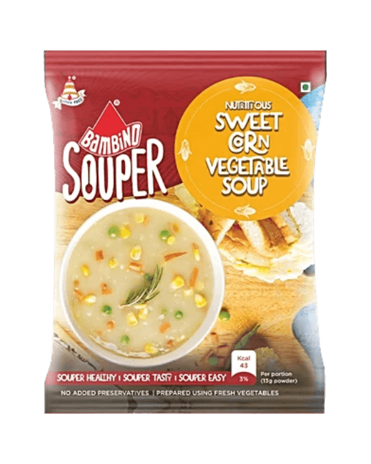 Bambino Nutritious Sweet Corn Vegetable Soup Powder 45g |