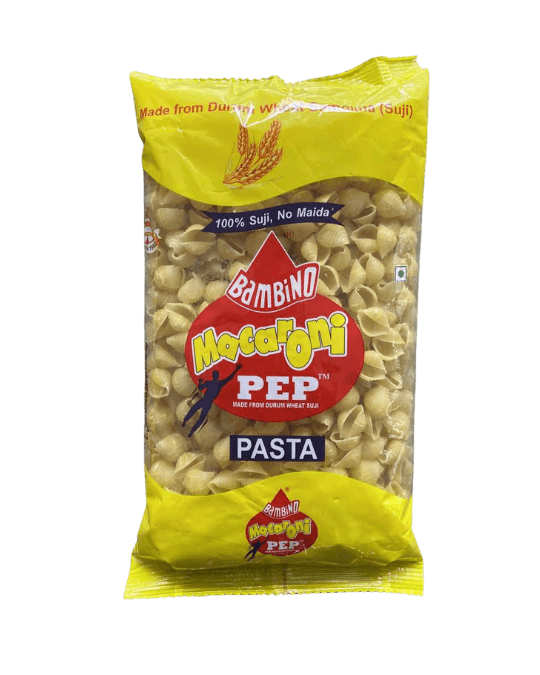 Bambino Macaroni PEP Shell Pasta 400 gm