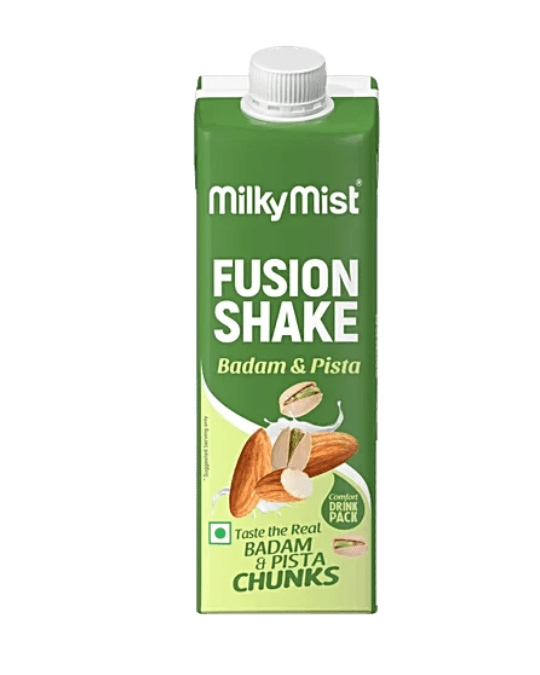 Milky Mist Fusion Shake in the Badam & Pista flavor 200 Ml
