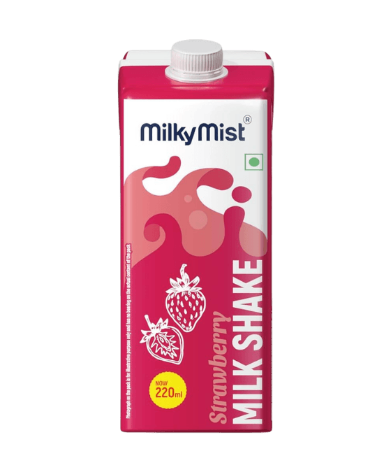 Milky Mist, Milky Mist strawberry  Shake 220 ml