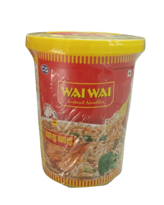 Wai Wai Cup Chicken Flavoured Instant Noodles 65gm