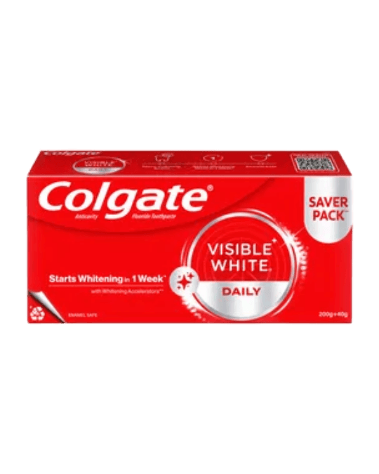 Colgate Visible White Daily Toothpaste 200 + 40 gm