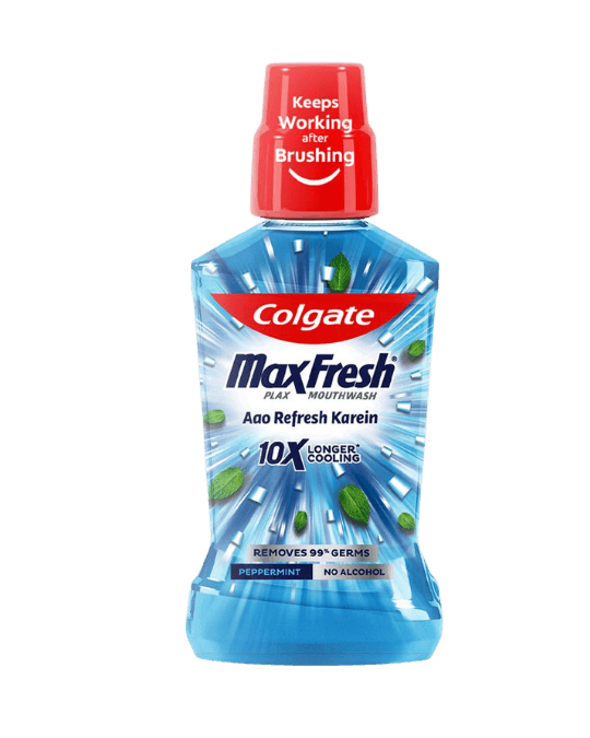 Colgate MaxFresh Plax Antibacterial Peppermint Mouthwash 250ml