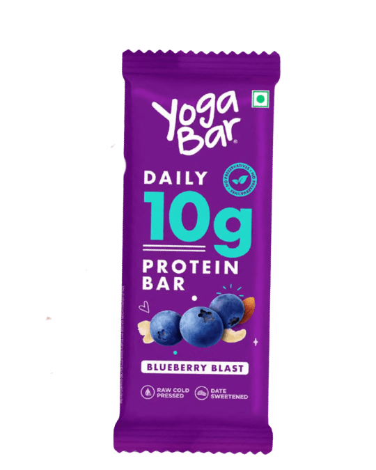 Yogabar Daily 10g Protein Bar Blueberry Blast 50g