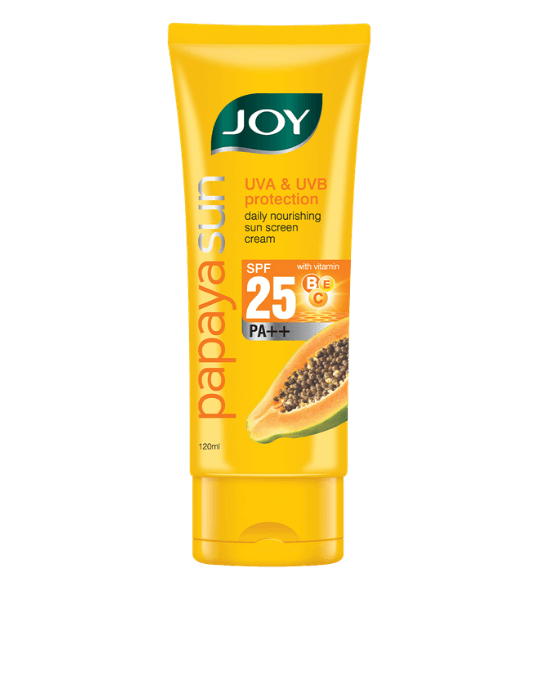 Joy Papaya Sun Daily Nourishing Sunscreen Cream with SPF 25 and PA++ 120ml