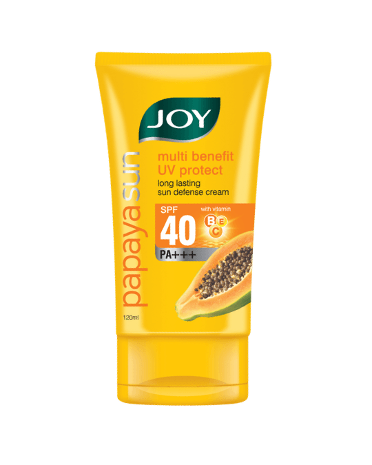 Joy Papaya Sun Multi Benefit UV Protect Long Lasting Sun Defense Cream SPF 40 PA+++ 120ml