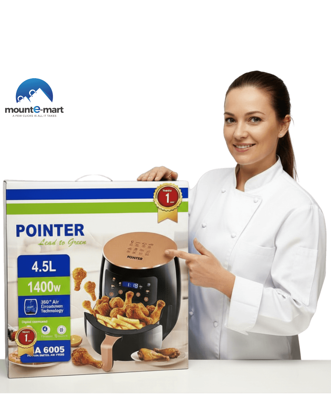 Pointer Digital Air Fryer, model PIA 6005.