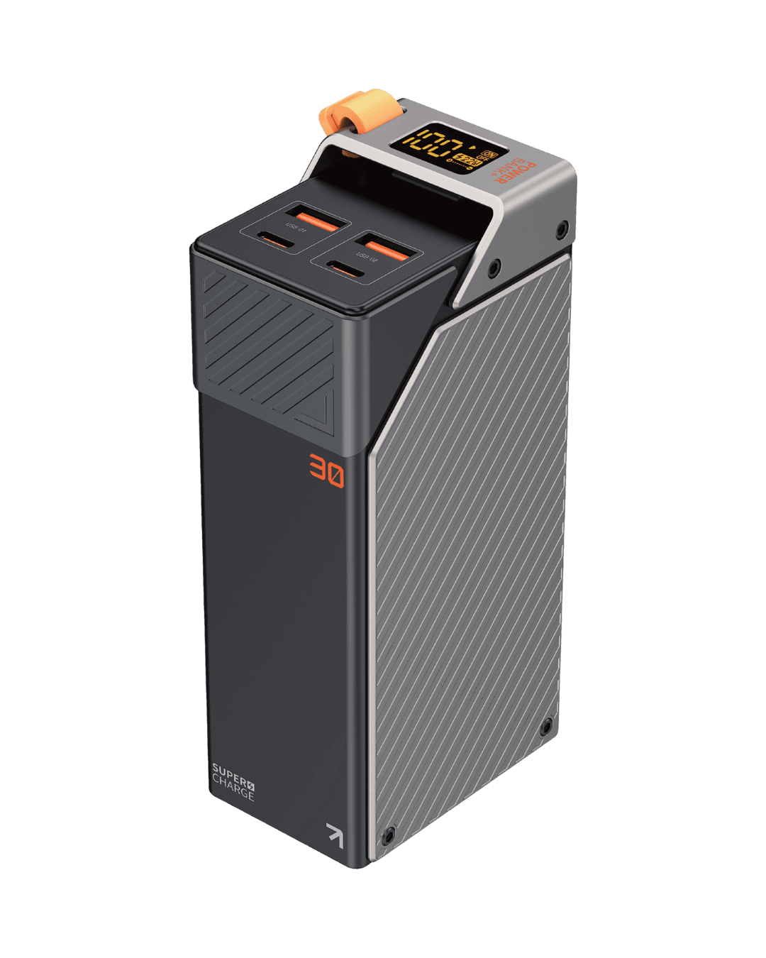 MWC PowerPulse MP30K I 65W Ultra-Fast Charging I 30000mAh Li-Polymer Battery I Eight-Fold Multi Layer Security I Digital Display I Mini Size I Supported for Laptop, Mobile phone, MacBook & All other Devices I
