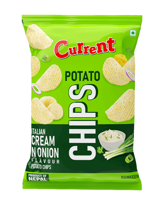 Current Potato Chips in the Italian Cream & Onion flavor 45gm