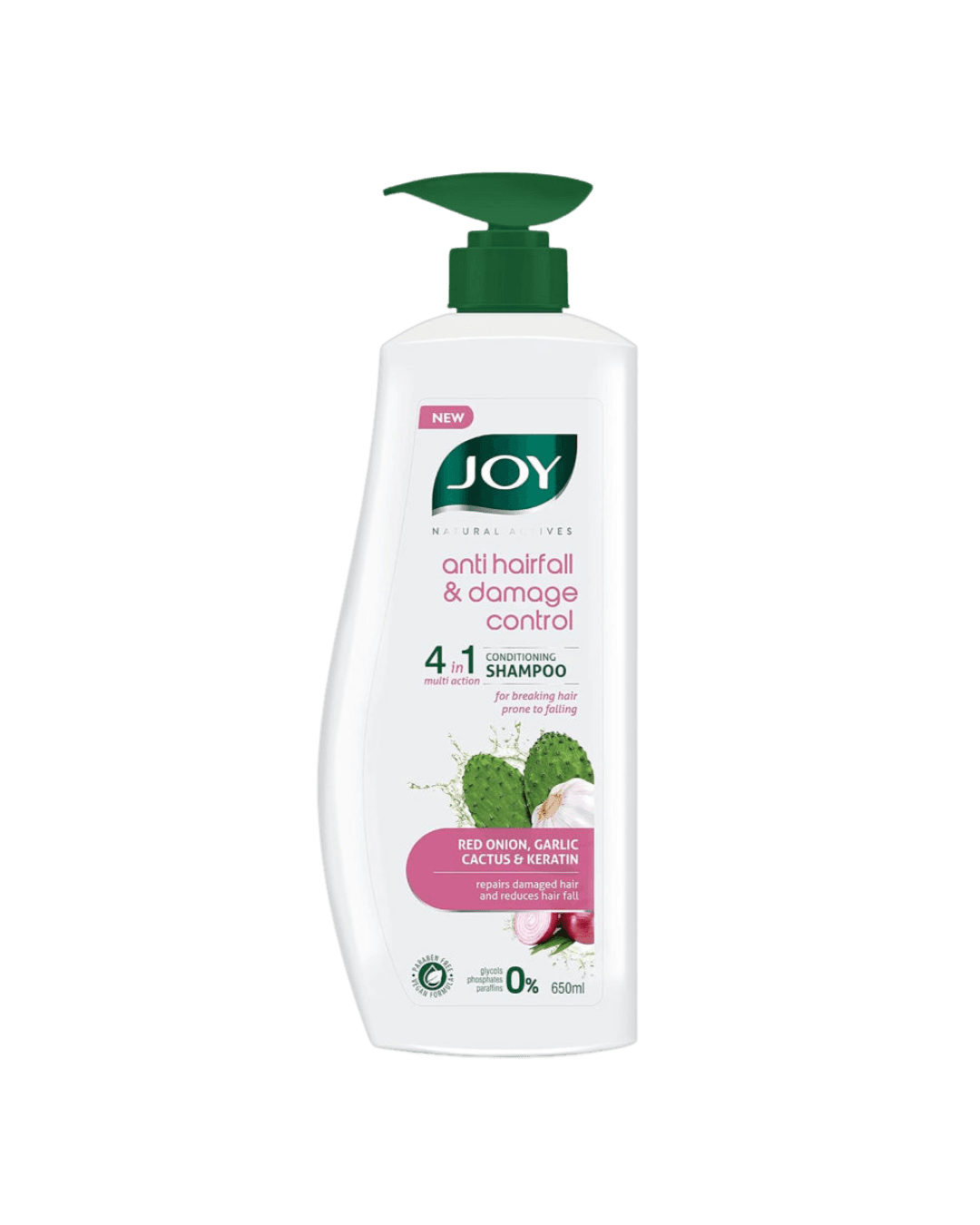 Joy Natural Anti Hairfall & Damage Control 4-in-1  Conditioning Shampoo 650ml |