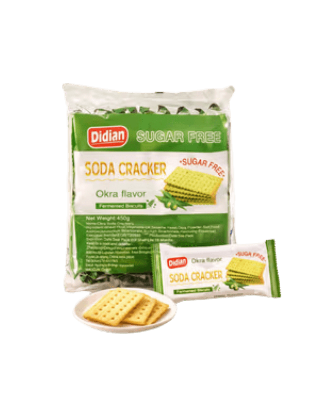 Didian Sugar Free Okra Flavor Soda Crackers 450gm