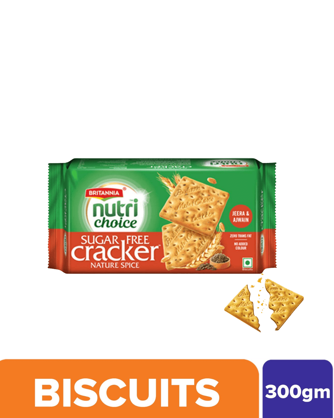 Britannia NutriChoice Sugar-Free Cracker 300gm